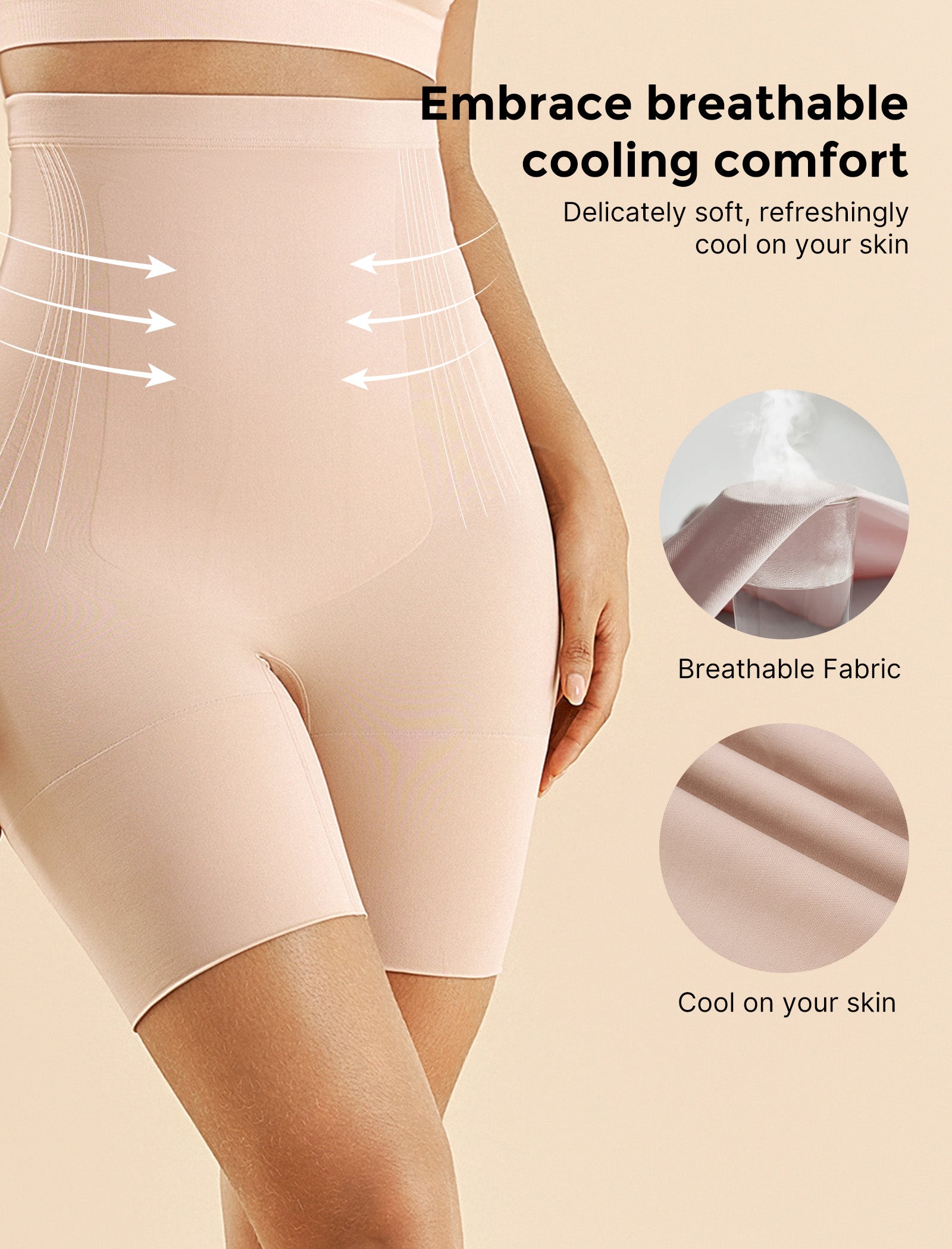 Seamless Tummy Shapewear Shorts - Postpartum & Daily Dress