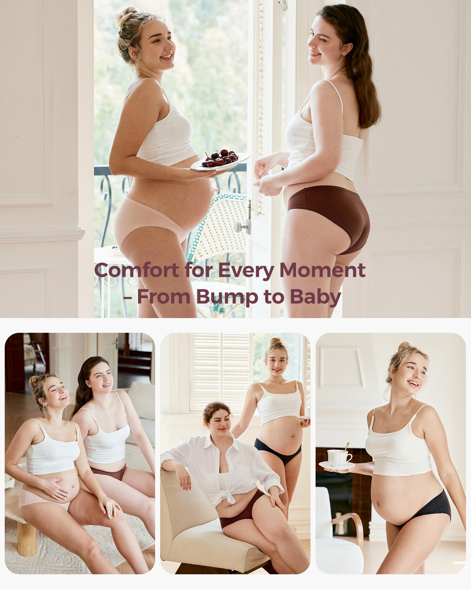 SkinHug One-Size Maternity Underwear - 3 Pack