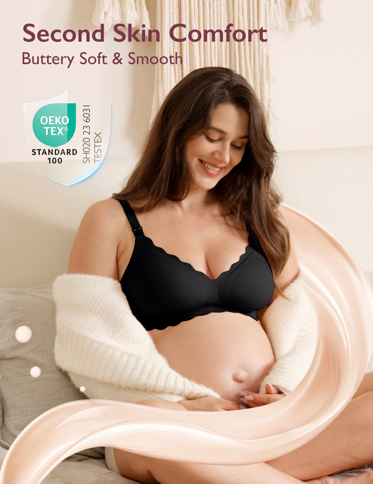 Jelly Strip Seamless Nursing Bra YN46 - Designed for M9 Pump