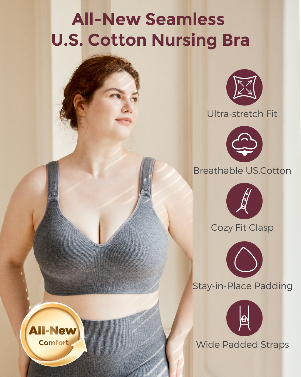 Busty Cotton Nursing Bras