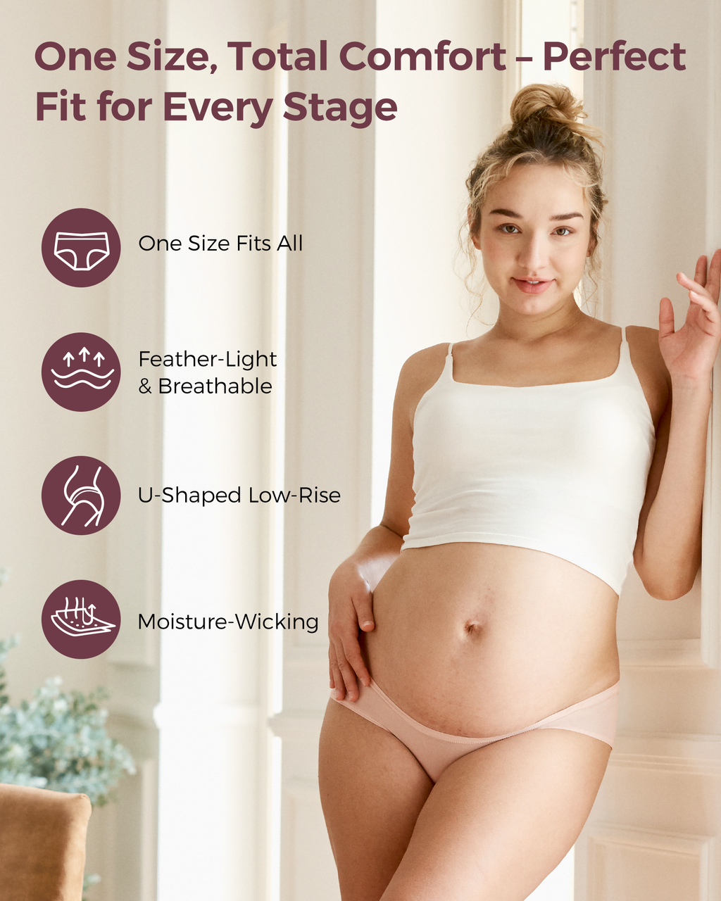 Momcozy SkinHug One-Size Maternity Underwear