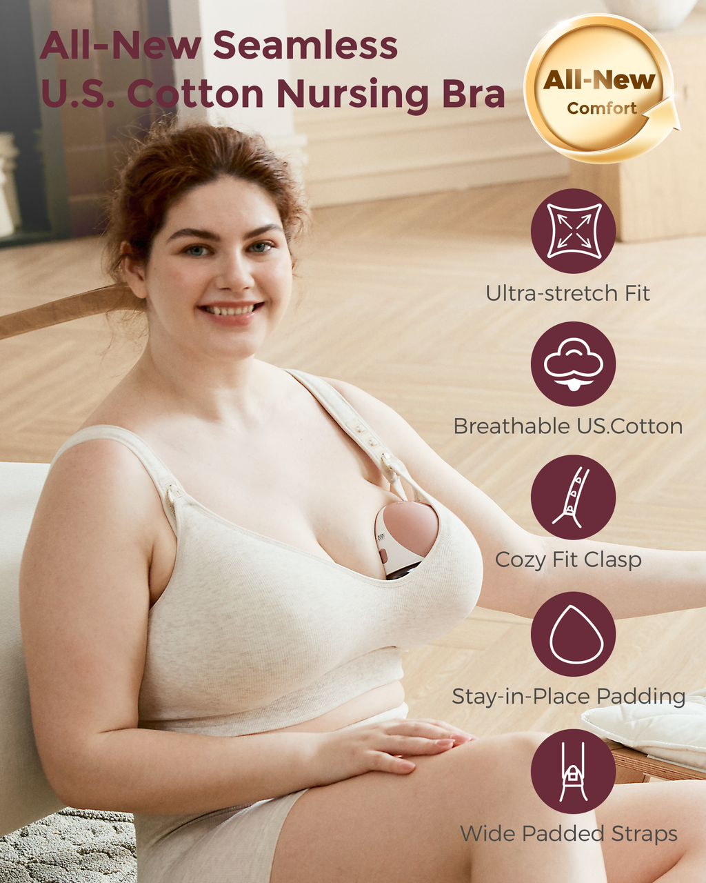 Busty Cotton Nursing Bras