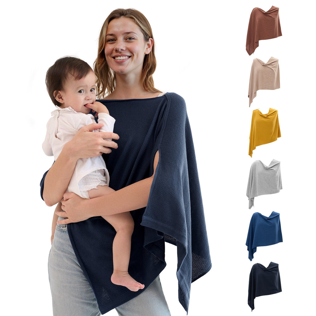 Nursing Cover - Soft, Breathable, Multi-Use Privacy Poncho