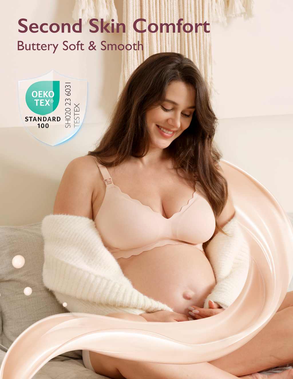 Jelly Strip Seamless Nursing Bra YN46 - Designed for M9 Pump