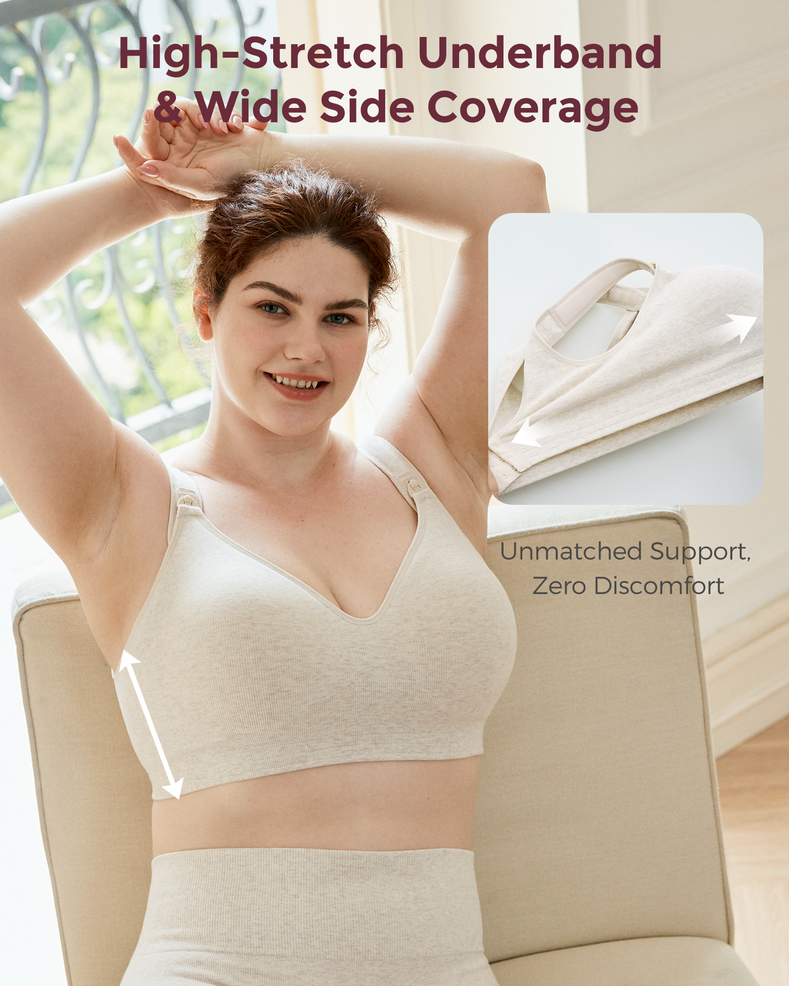 Busty Cotton Nursing Bras