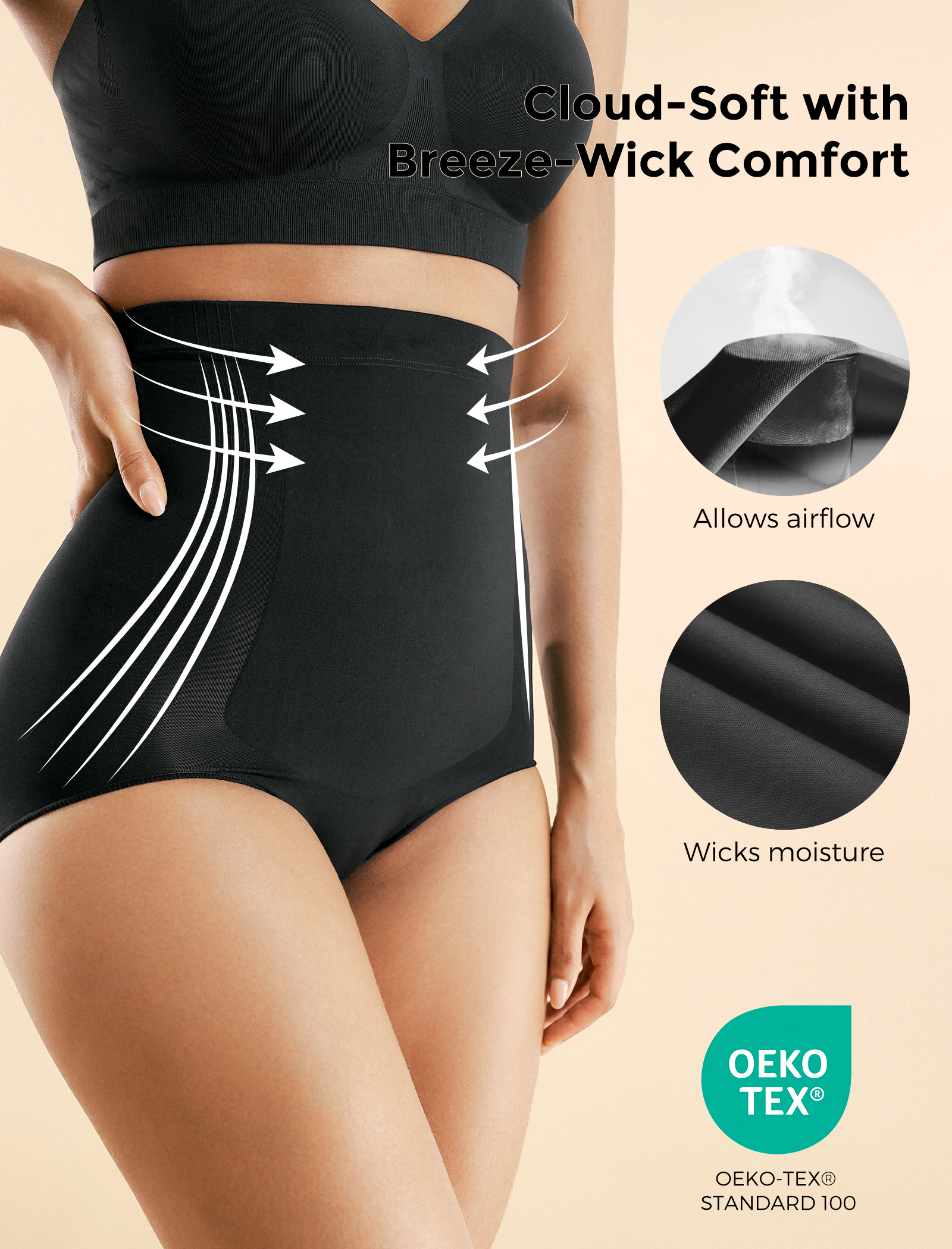 Seamless Tummy Shapewear Panties - Postpartum & Daily Dress