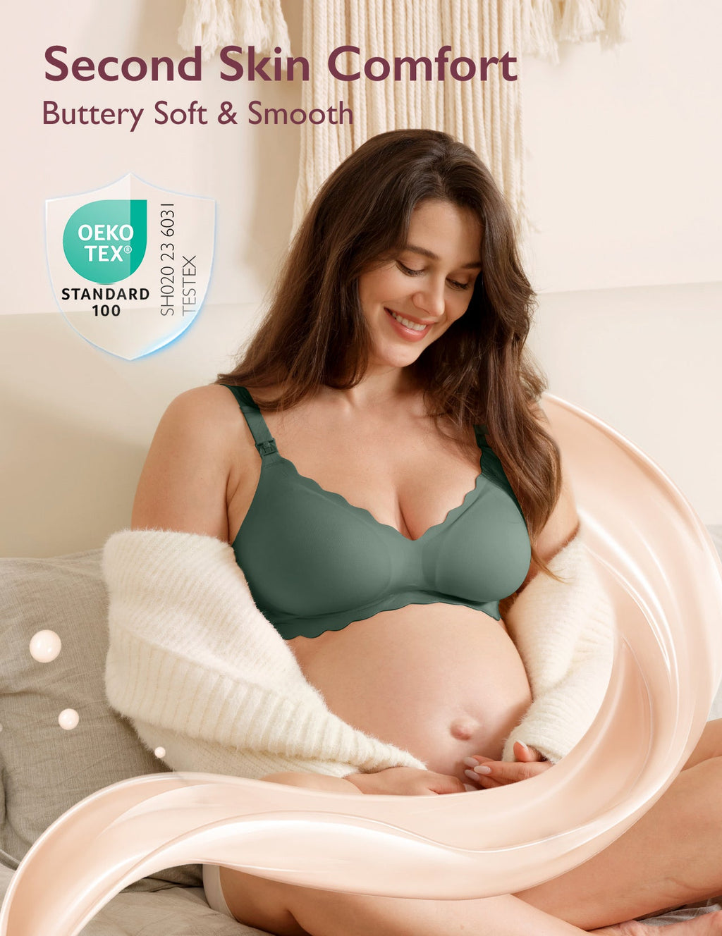 Jelly Strip Seamless Nursing Bra YN46 - Designed for M9 Pump