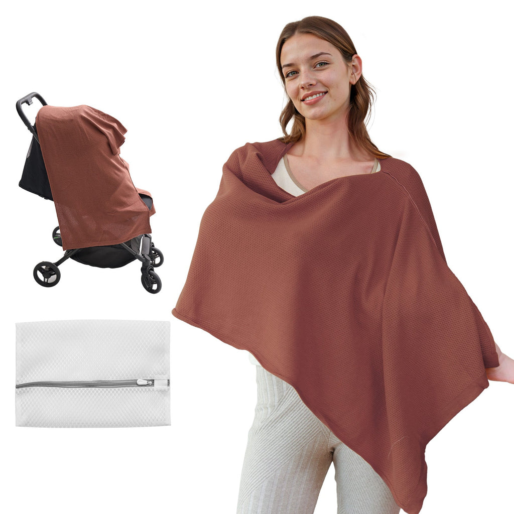 Nursing Cover - Soft, Breathable, Multi-Use Privacy Poncho