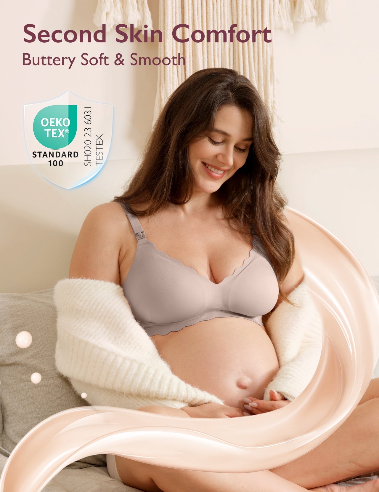 Jelly Strip Seamless Nursing Bra YN46 - Designed for M9 Pump