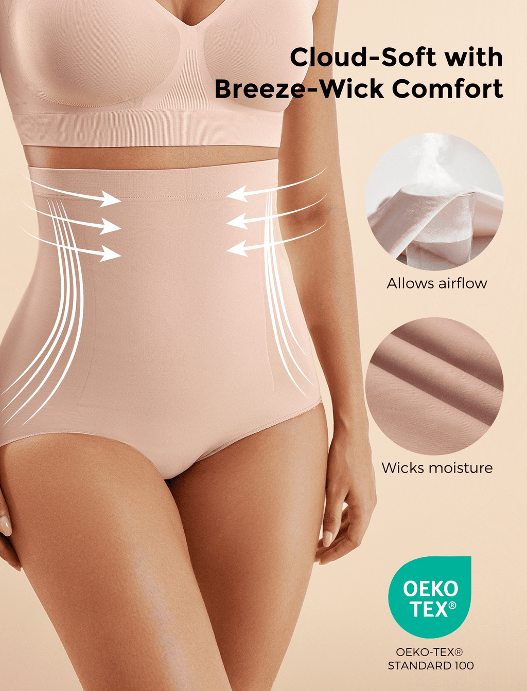 Seamless Tummy Shapewear Panties - Postpartum & Daily Dress