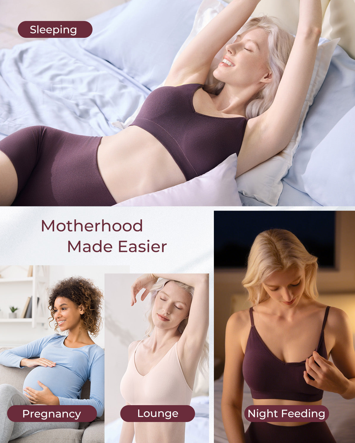 Seamless Sleep Bra - Wireless, Stretchy & Soft