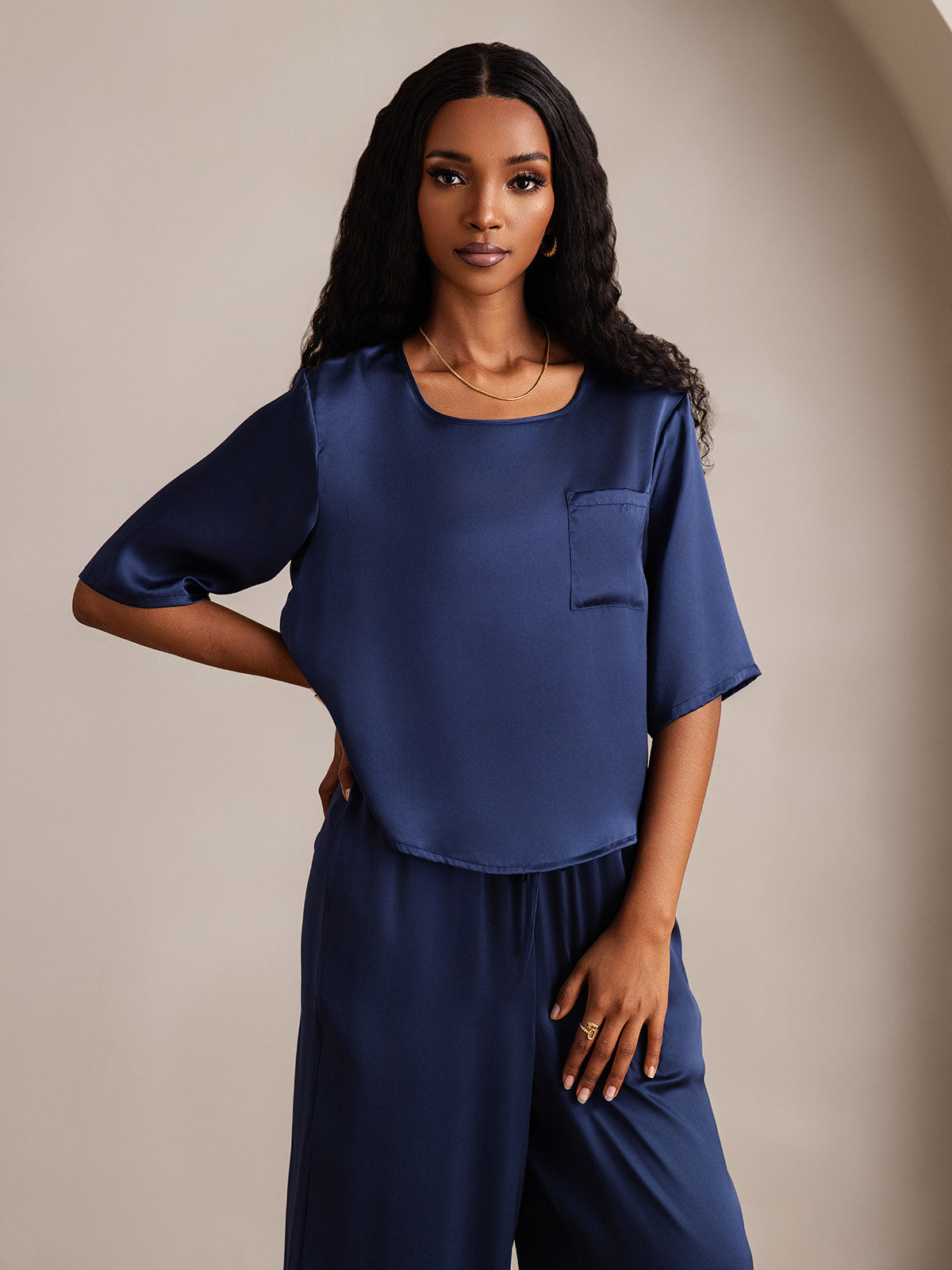 Women‘s Pure Silk Pajama Set