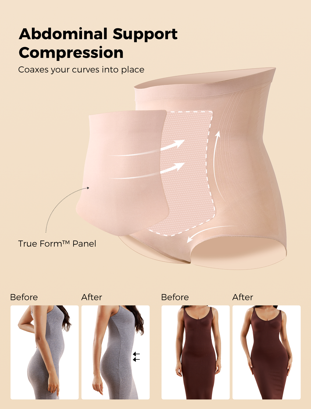 Seamless Tummy Shapewear Panties - Postpartum & Daily Dress