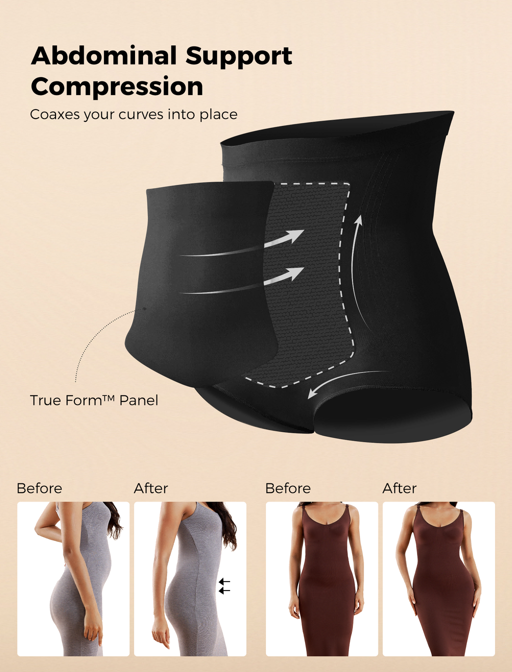 Seamless Tummy Shapewear Panties - Postpartum & Daily Dress