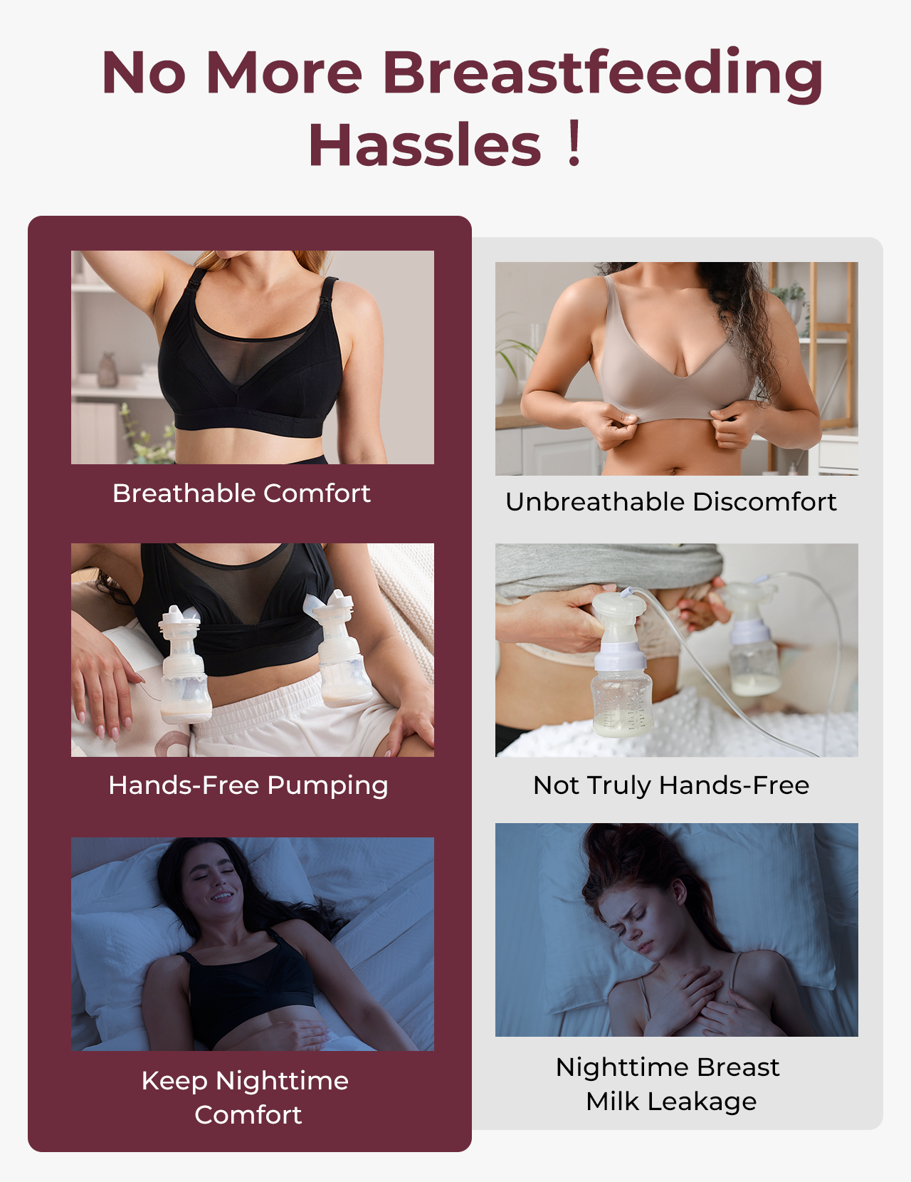 Ultra-Soft & Cool Breeze Pumping & Nursing Bra US