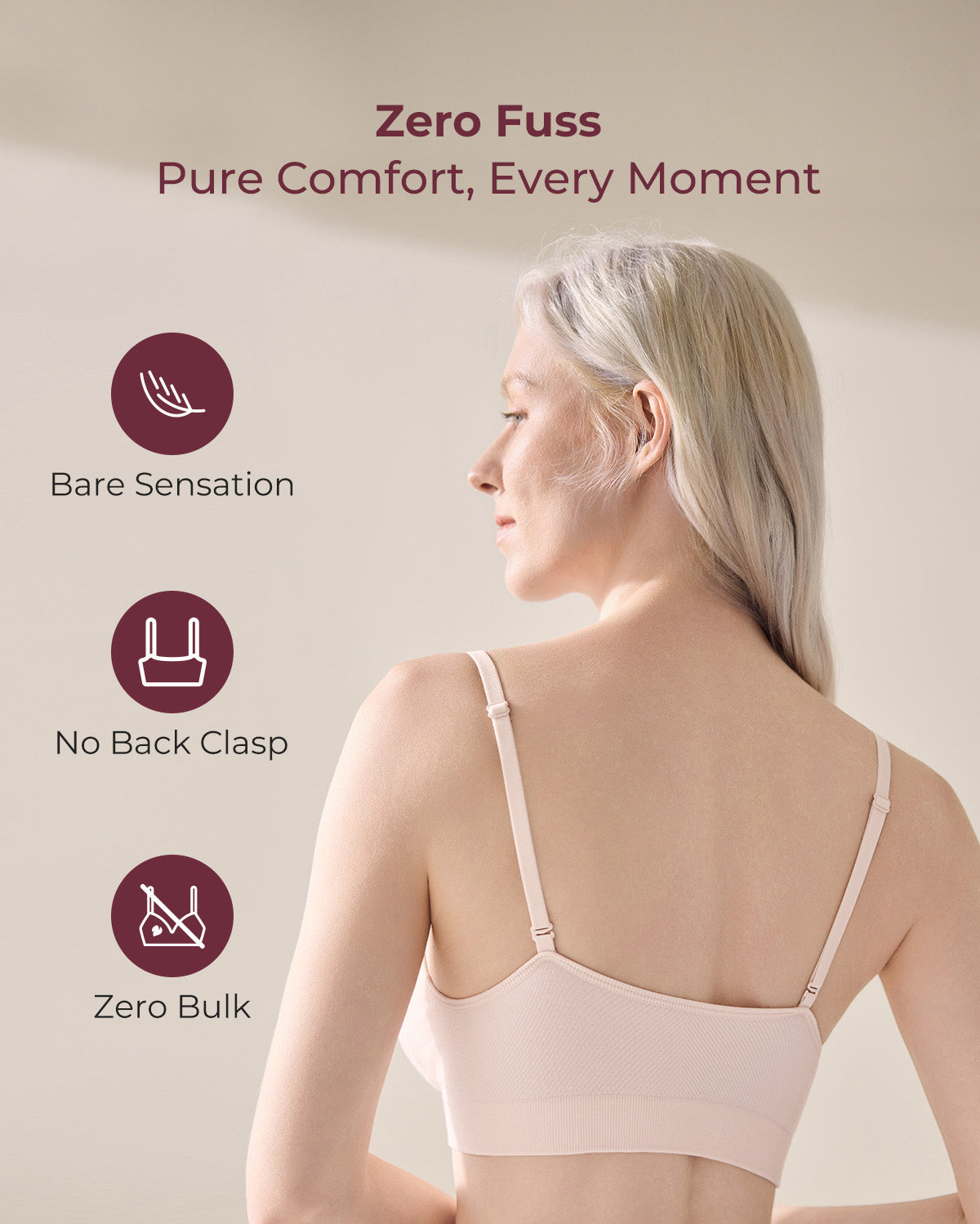 Seamless Sleep Bra - Wireless, Stretchy & Soft