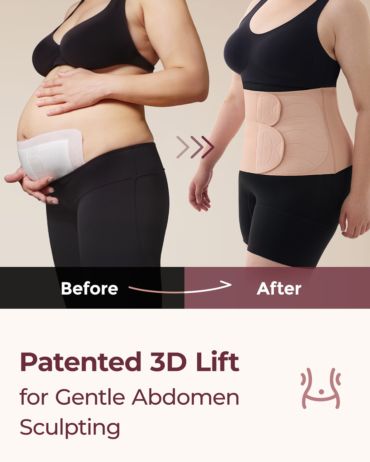 Postpartum Recovery Bundle: Ergonest Belly Band and Postpartum Petite Belly Band