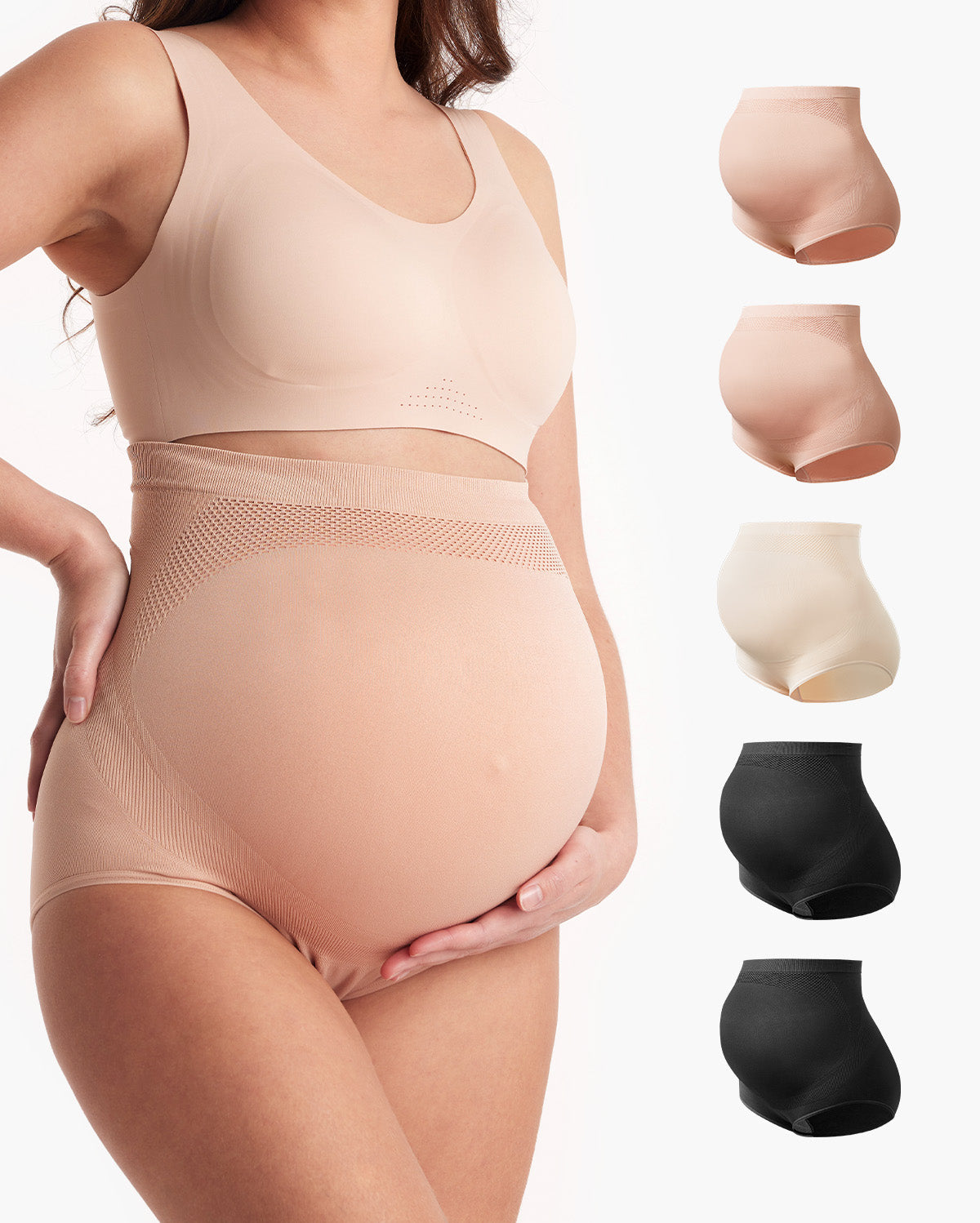 High Waist Pregnancy Seamless Soft Belly Support Panties