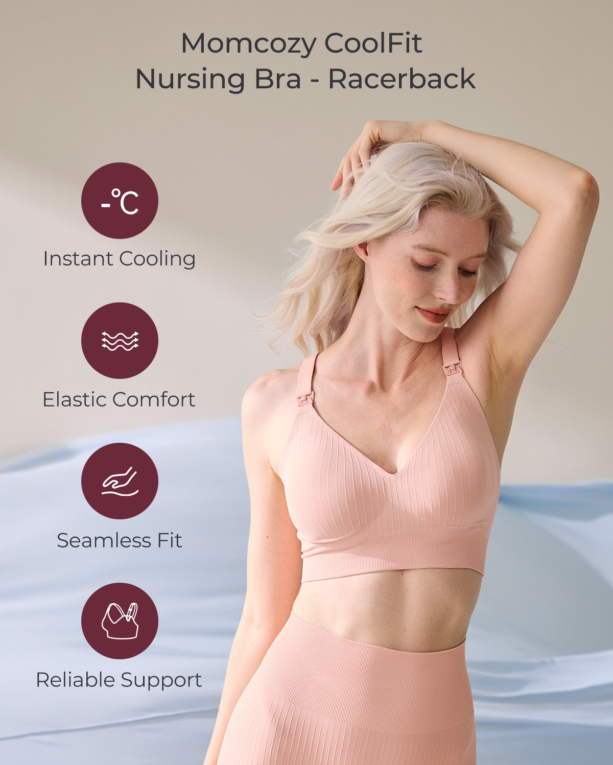 CoolFit Nursing Sports Bra - Racerback