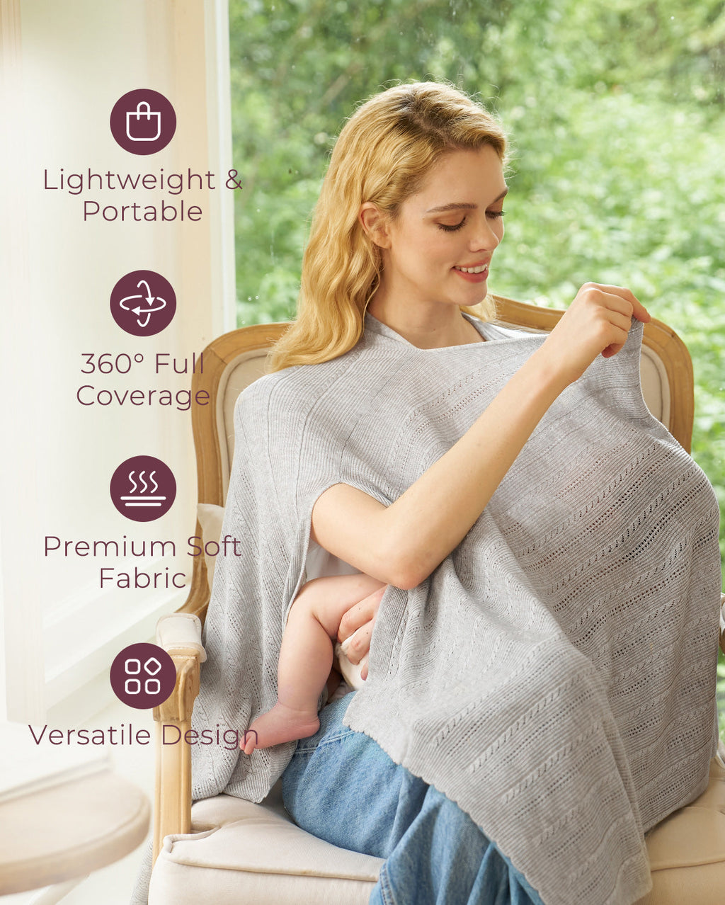 Tencel™ Lyocell Fabric Ultra-Light Nursing Cover