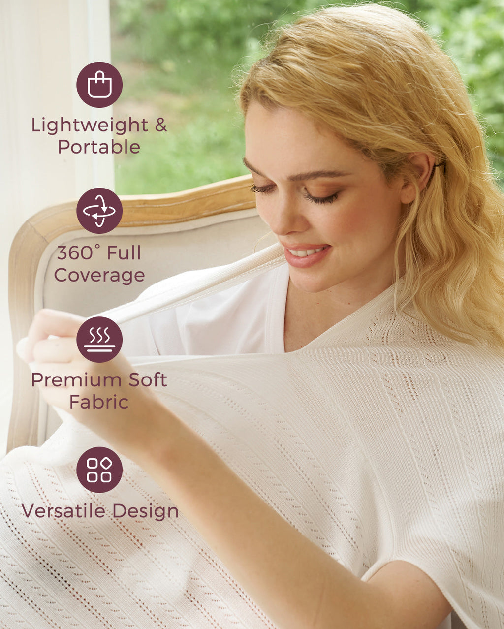 Tencel™ Lyocell Fabric Ultra-Light Nursing Cover