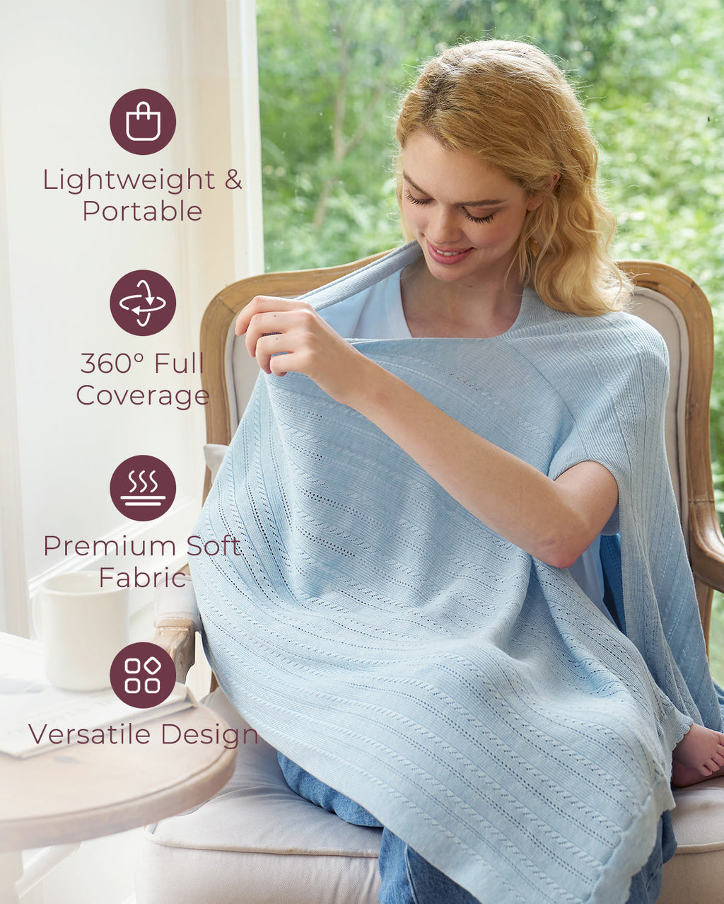Tencel™ Lyocell Fabric Ultra-Light Nursing Cover