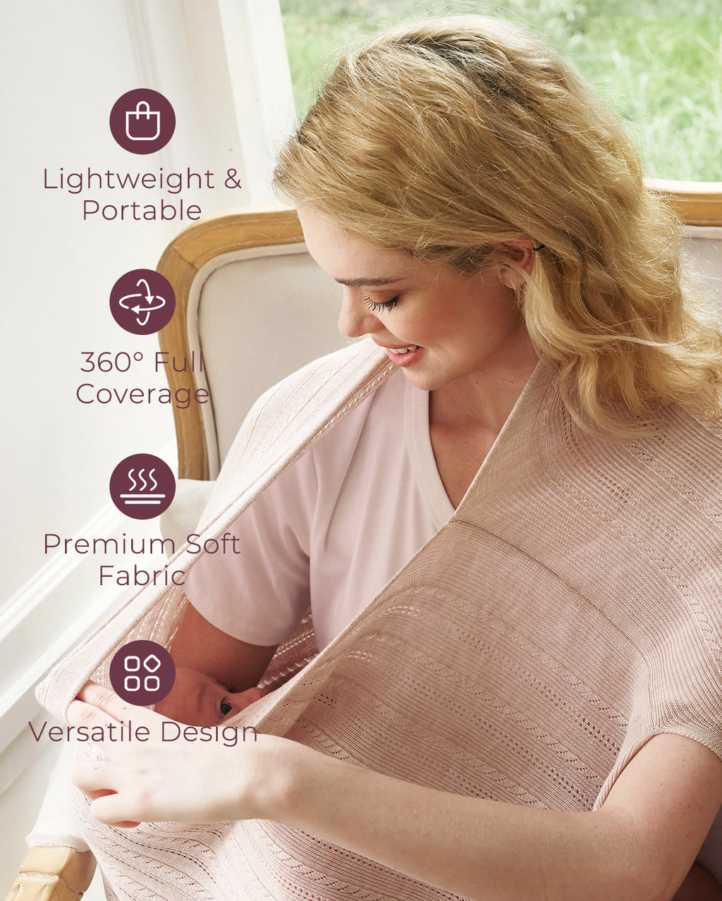 Tencel™ Lyocell Fabric Ultra-Light Nursing Cover