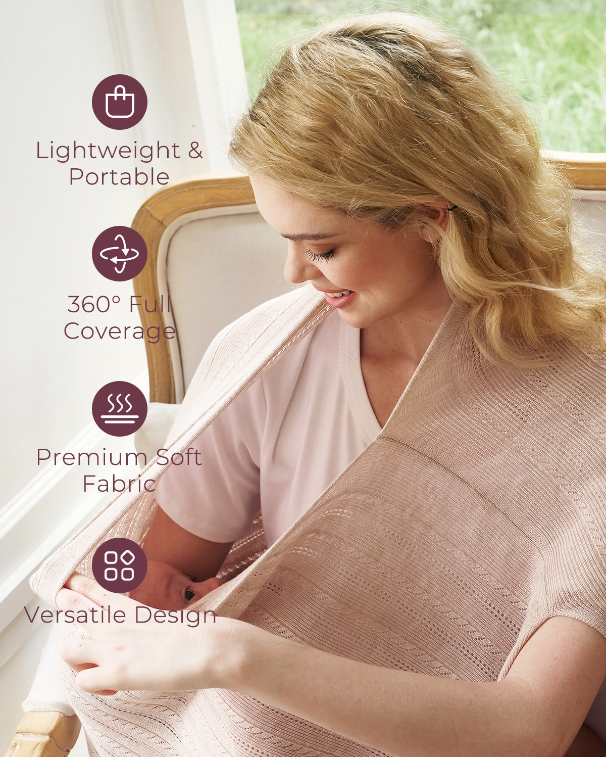 Tencel™ Lyocell Fabric Ultra-Light Nursing Cover