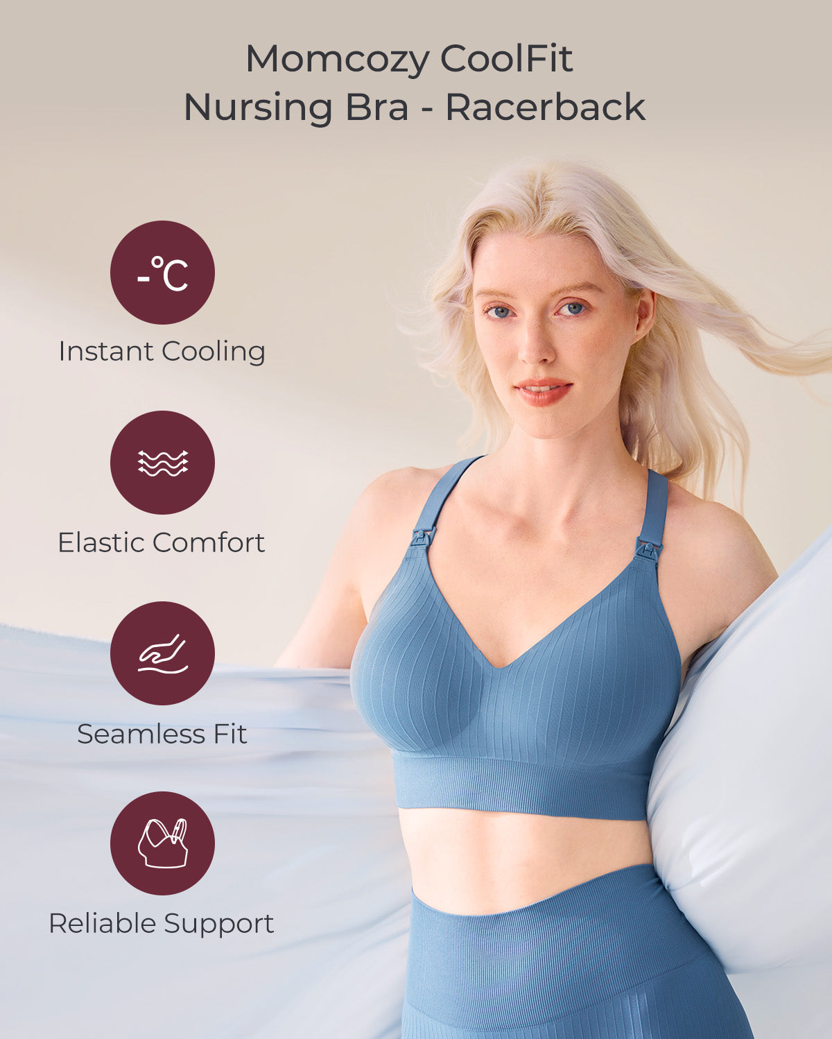 CoolFit Nursing Sports Bra - Racerback