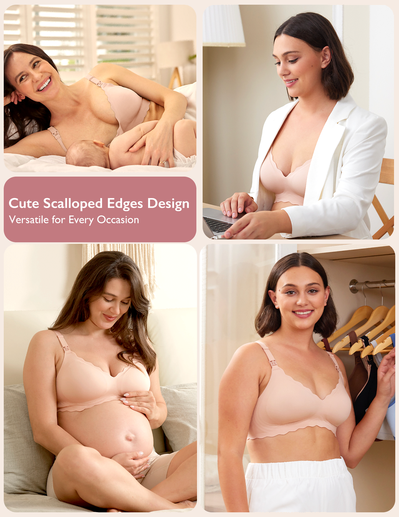 Jelly Strip Seamless Nursing Bra YN46 - Designed for M9 Pump