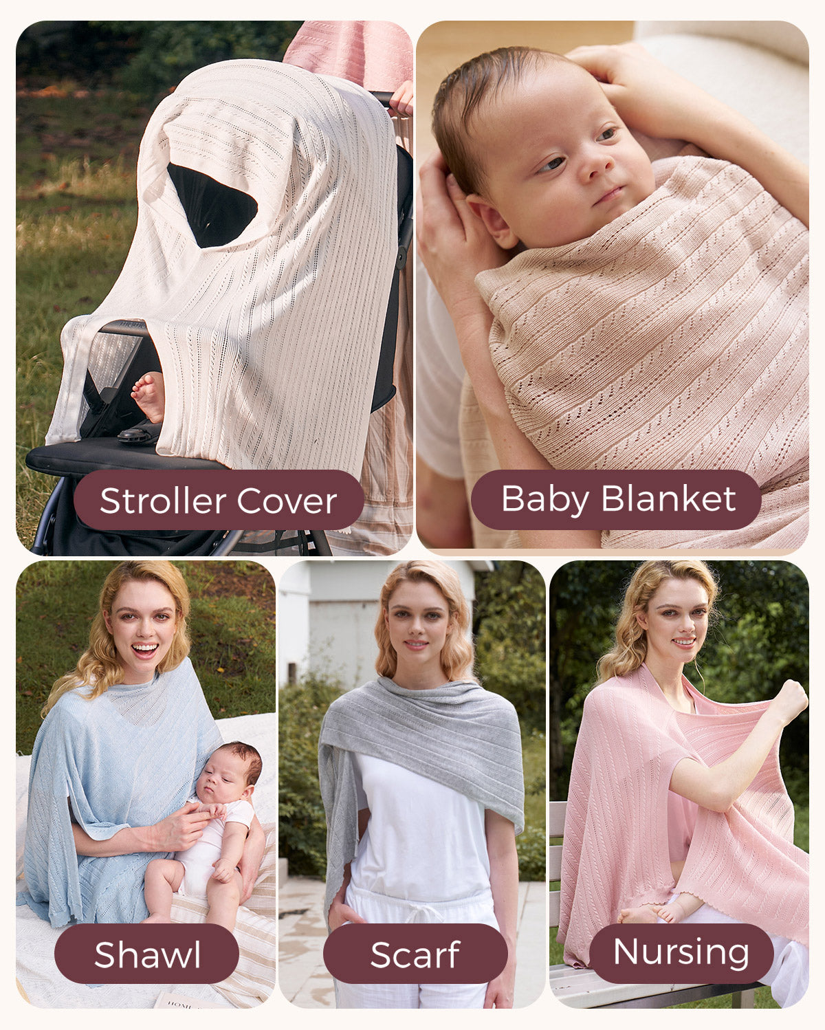 Tencel™ Lyocell Fabric Ultra-Light Nursing Cover