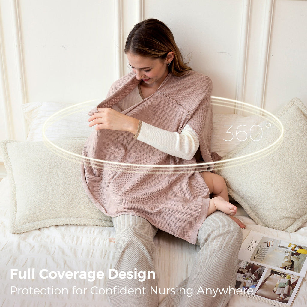 Nursing Cover - Soft, Breathable, Multi-Use Privacy Poncho