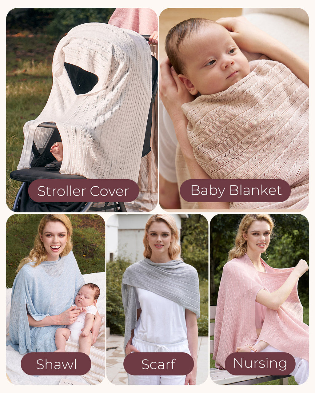 Tencel™ Lyocell Fabric Ultra-Light Nursing Cover