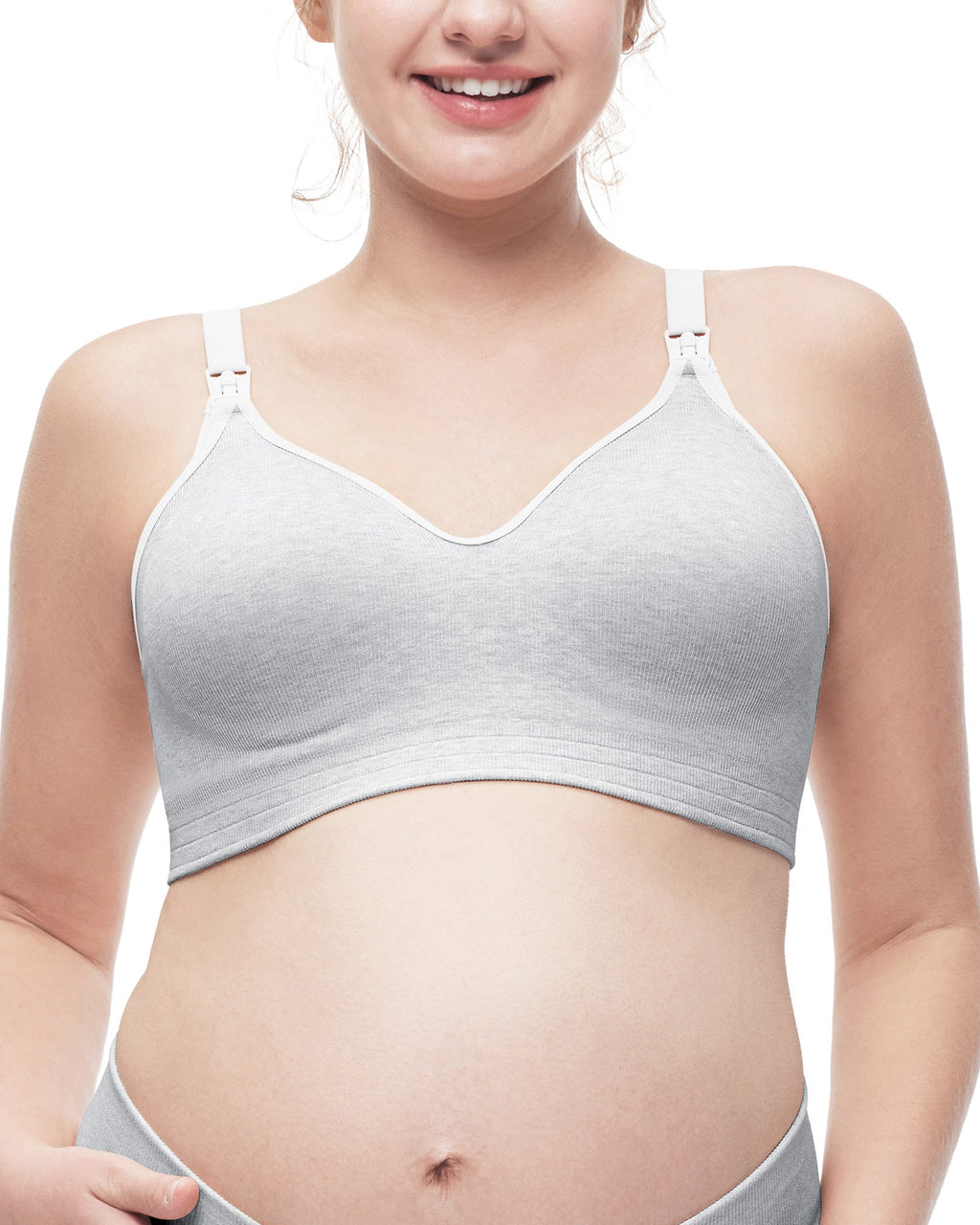 Soft U.S. Cotton Seamless Maternity Bra