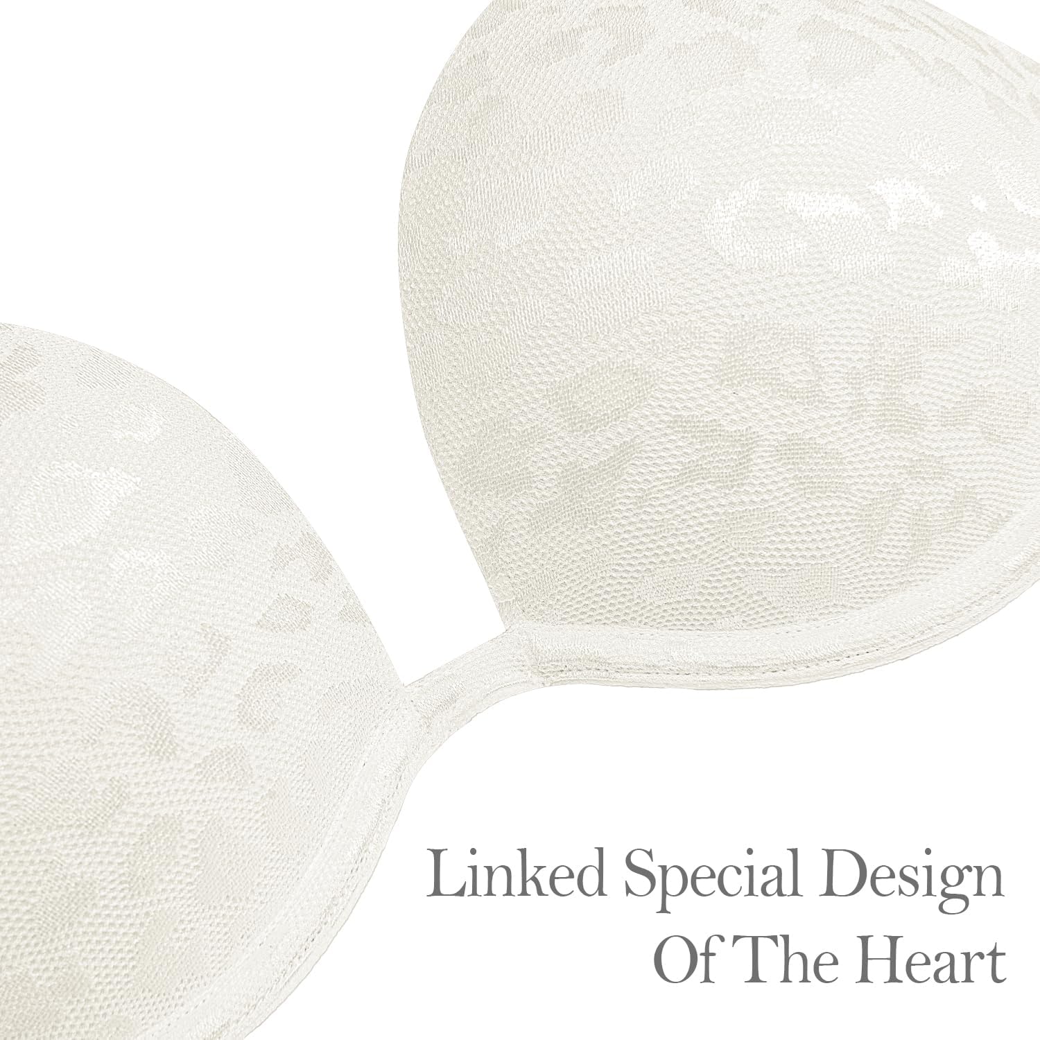 Push Up Bra Deep V Plunge Underwire T-Shirt Bra Multiway 2 Cups Up