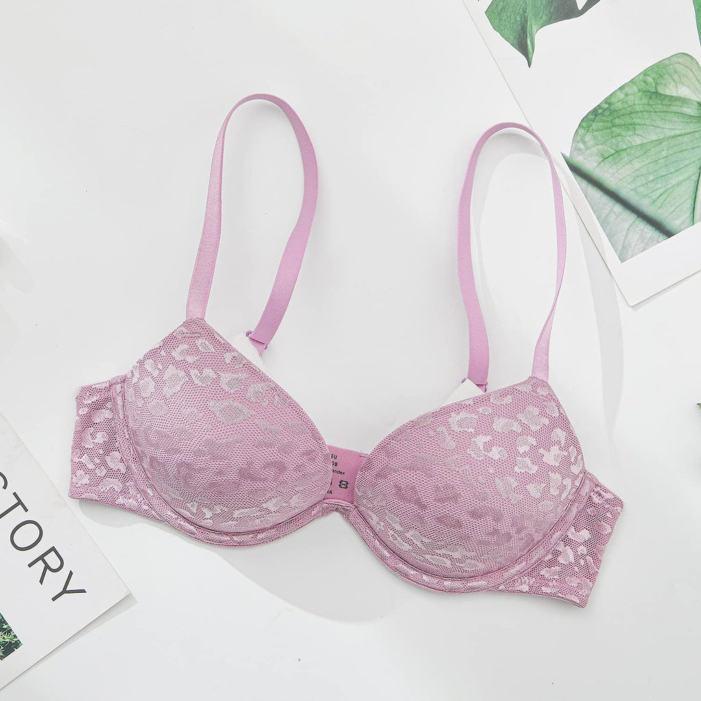 Push Up Bra Deep V Plunge Underwire T-Shirt Bra Multiway 2 Cups Up