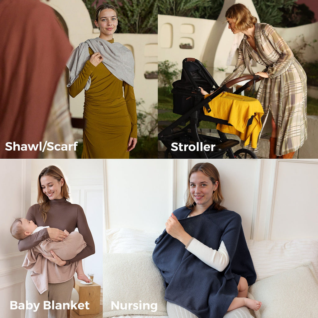 Nursing Cover - Soft, Breathable, Multi-Use Privacy Poncho