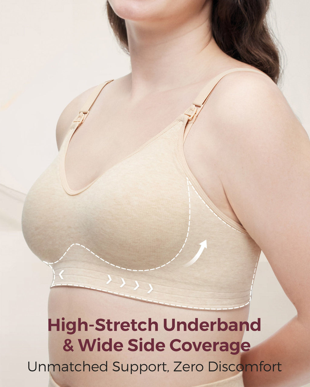 Soft U.S. Cotton Seamless Maternity Bra