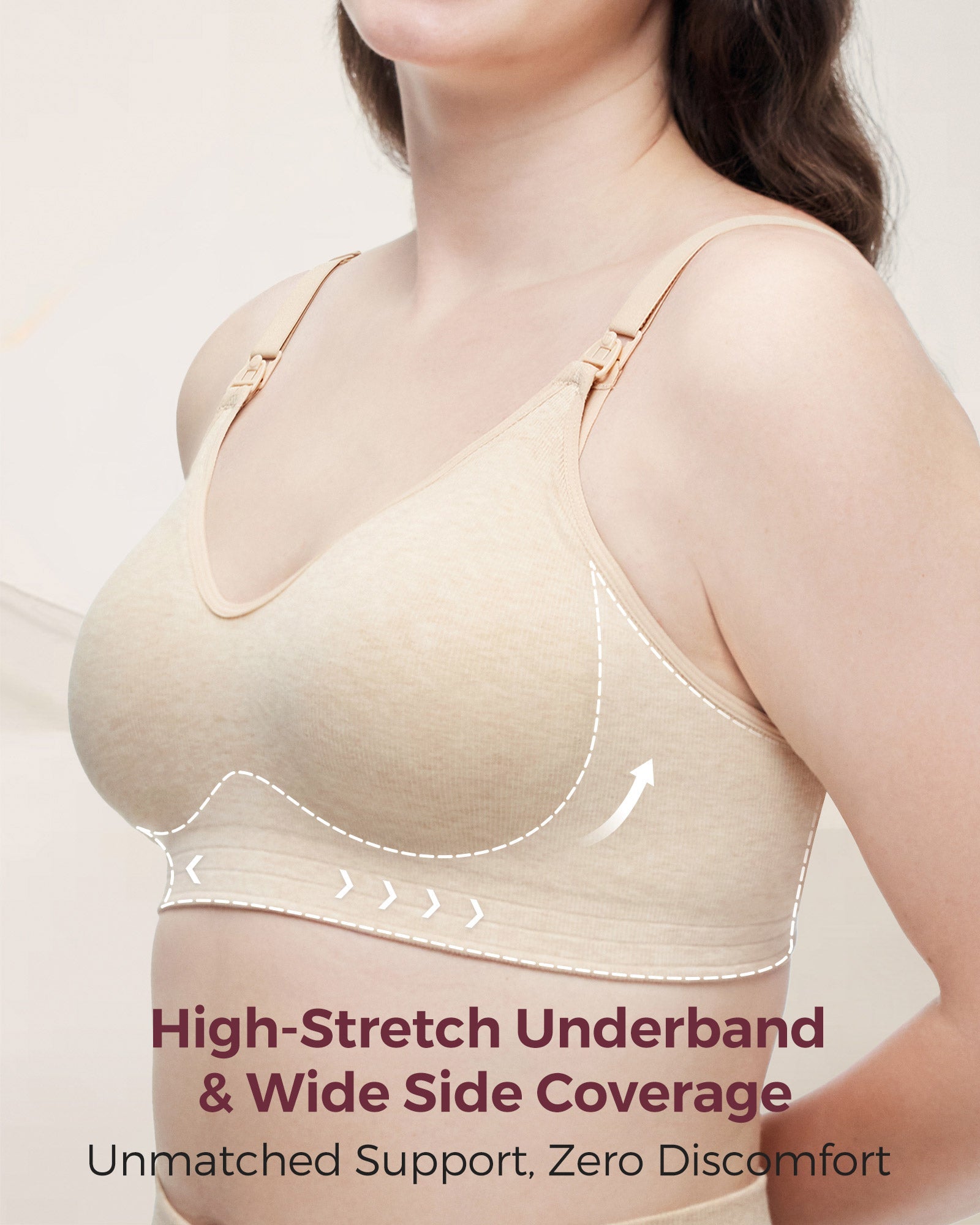 Soft U.S. Cotton Seamless Maternity Bra