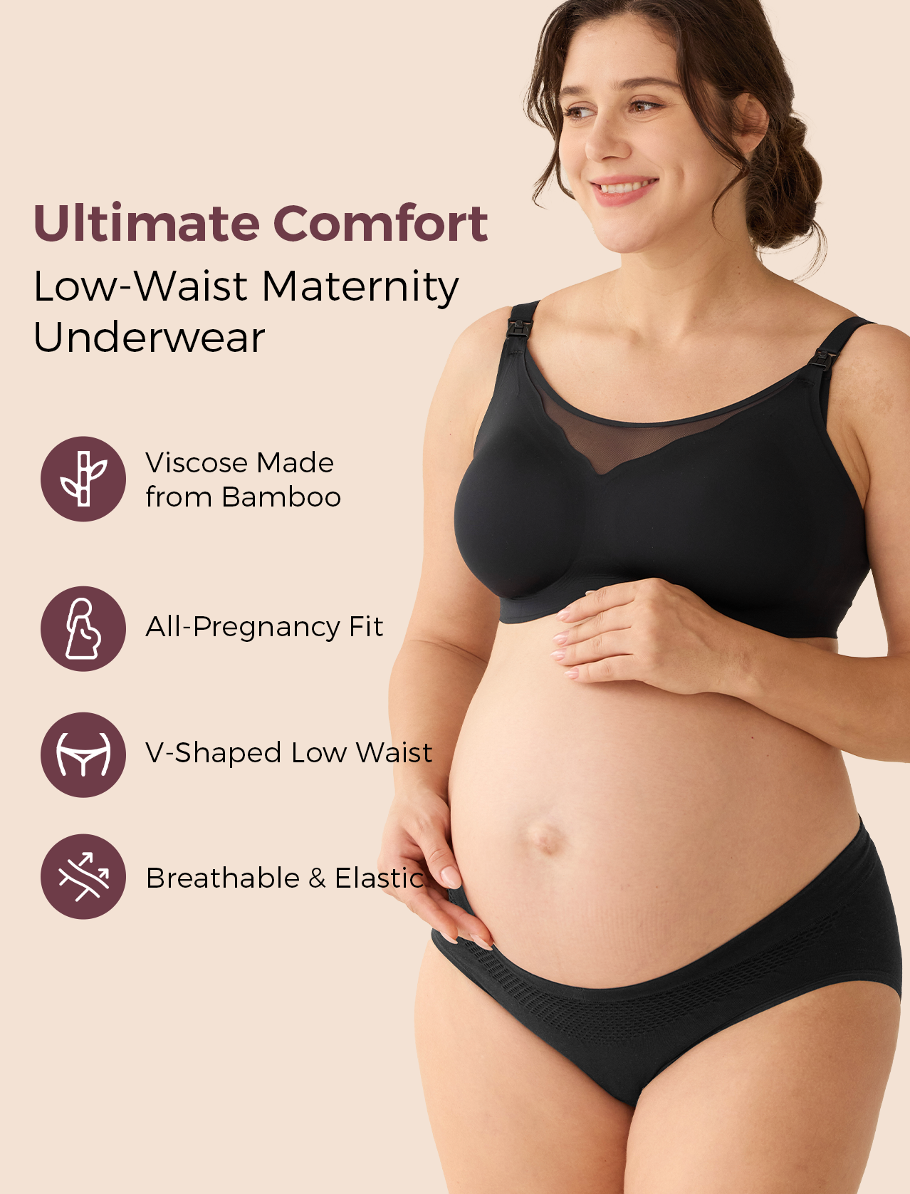 Bamboo Pregnancy Postpartum Panties Underwear