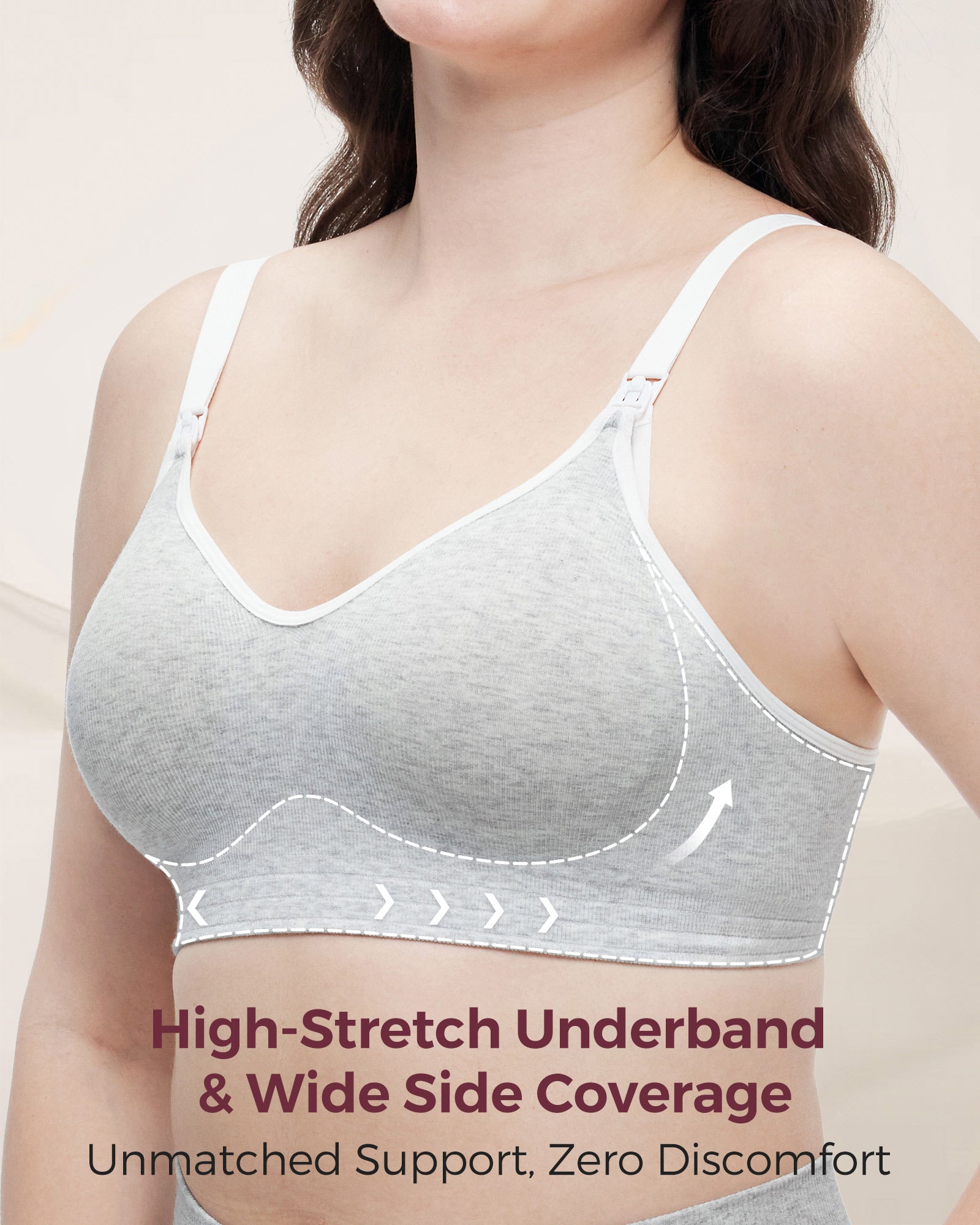 Soft U.S. Cotton Seamless Maternity Bra