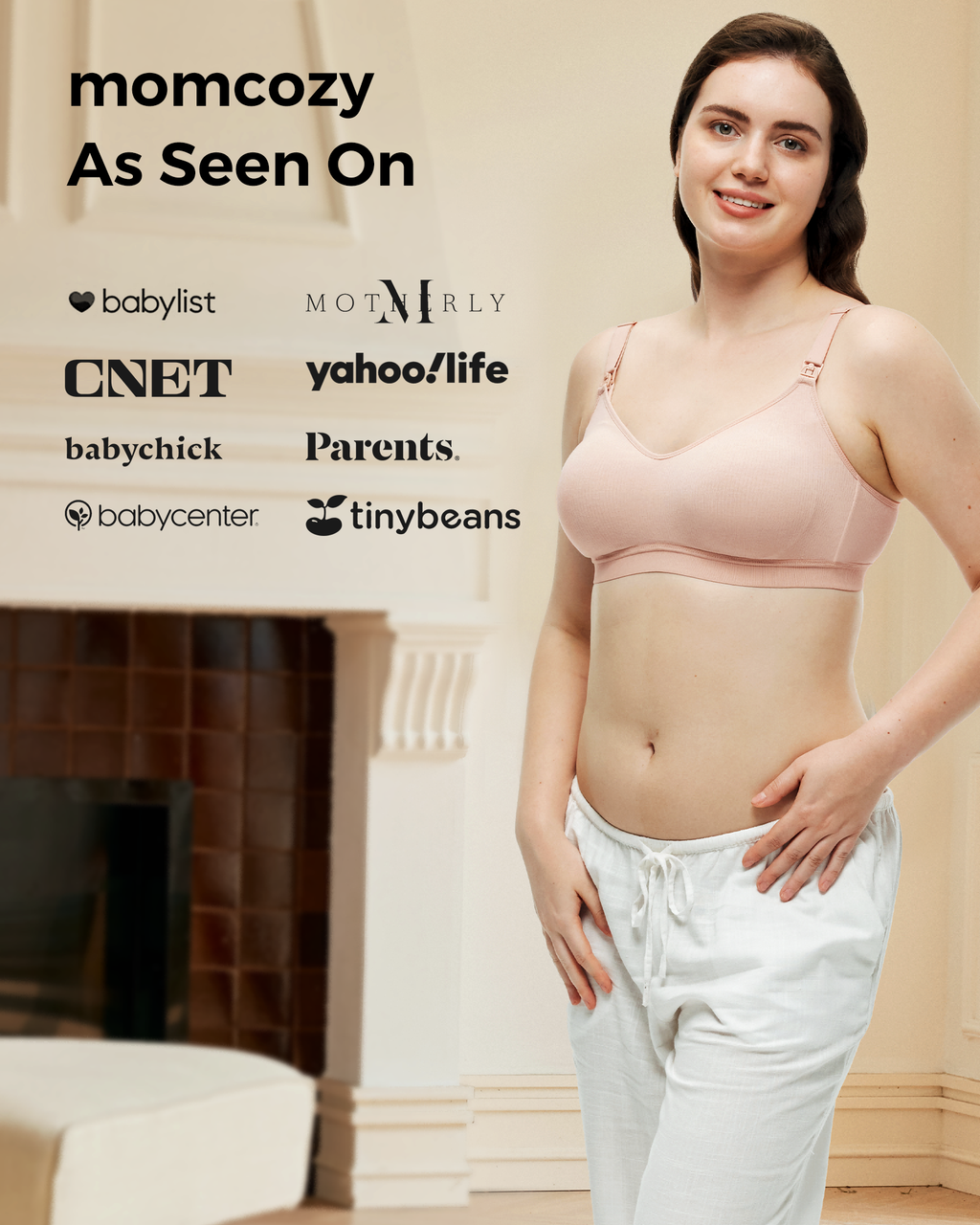 Tencel™ Fabric Seamless Breast Pump Bra