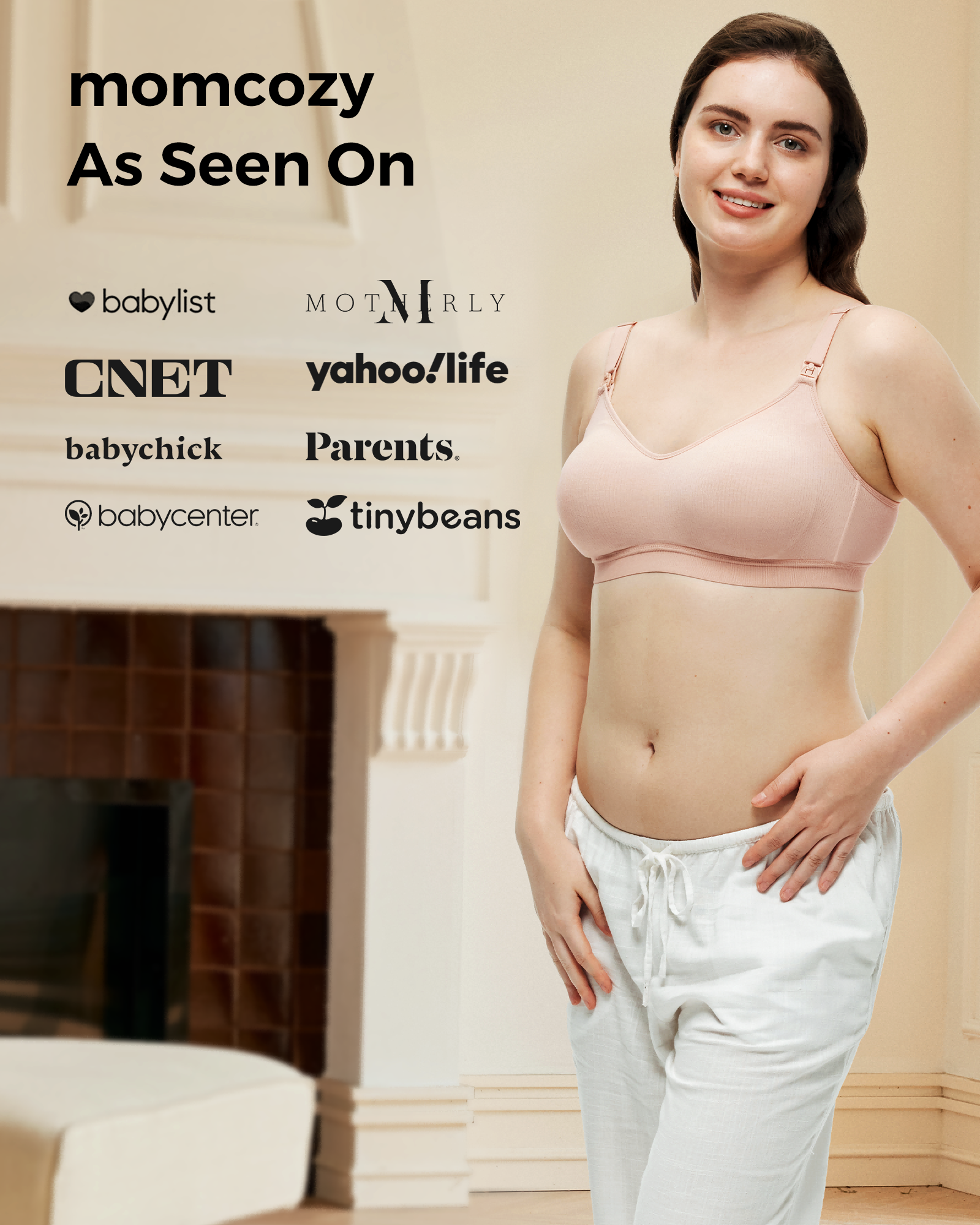 Tencel™ Fabric Seamless Breast Pump Bra