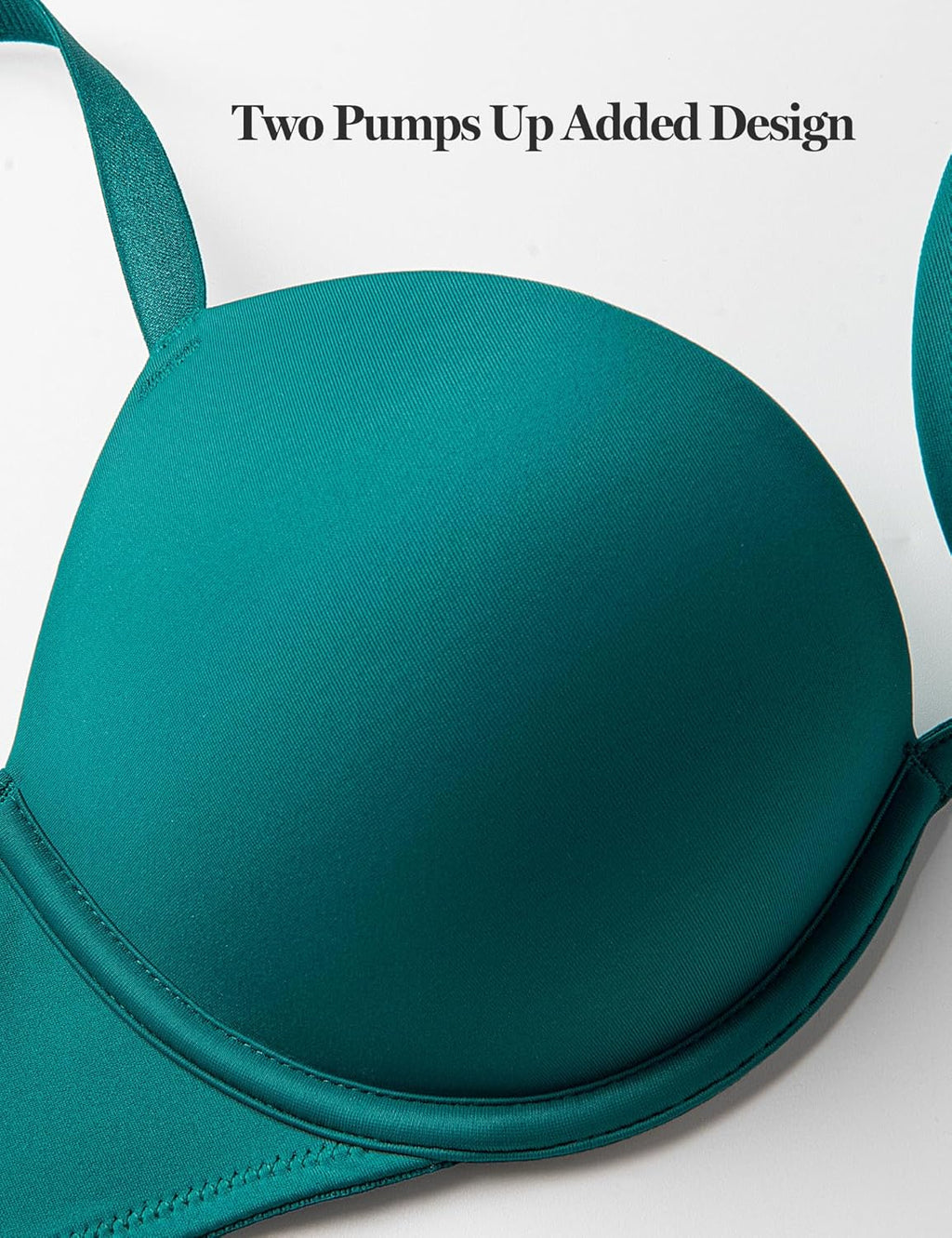 Push Up Bra Deep V Plunge Underwire T-Shirt Bra Multiway 2 Cups Up