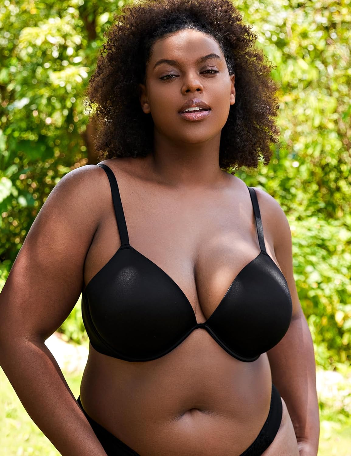 Push Up Bra Deep V Plunge Underwire T-Shirt Bra Multiway 2 Cups Up