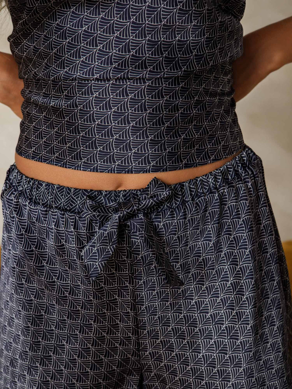 Adjustable Spaghetti Strap Pure Silk Camisole Pj Set