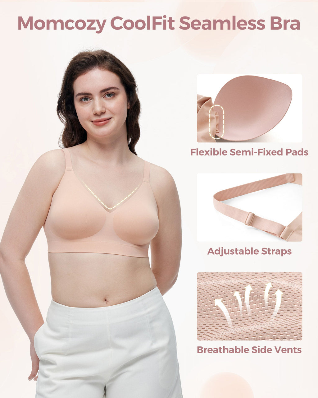 Momcozy CoolFit Seamless Regular Bra