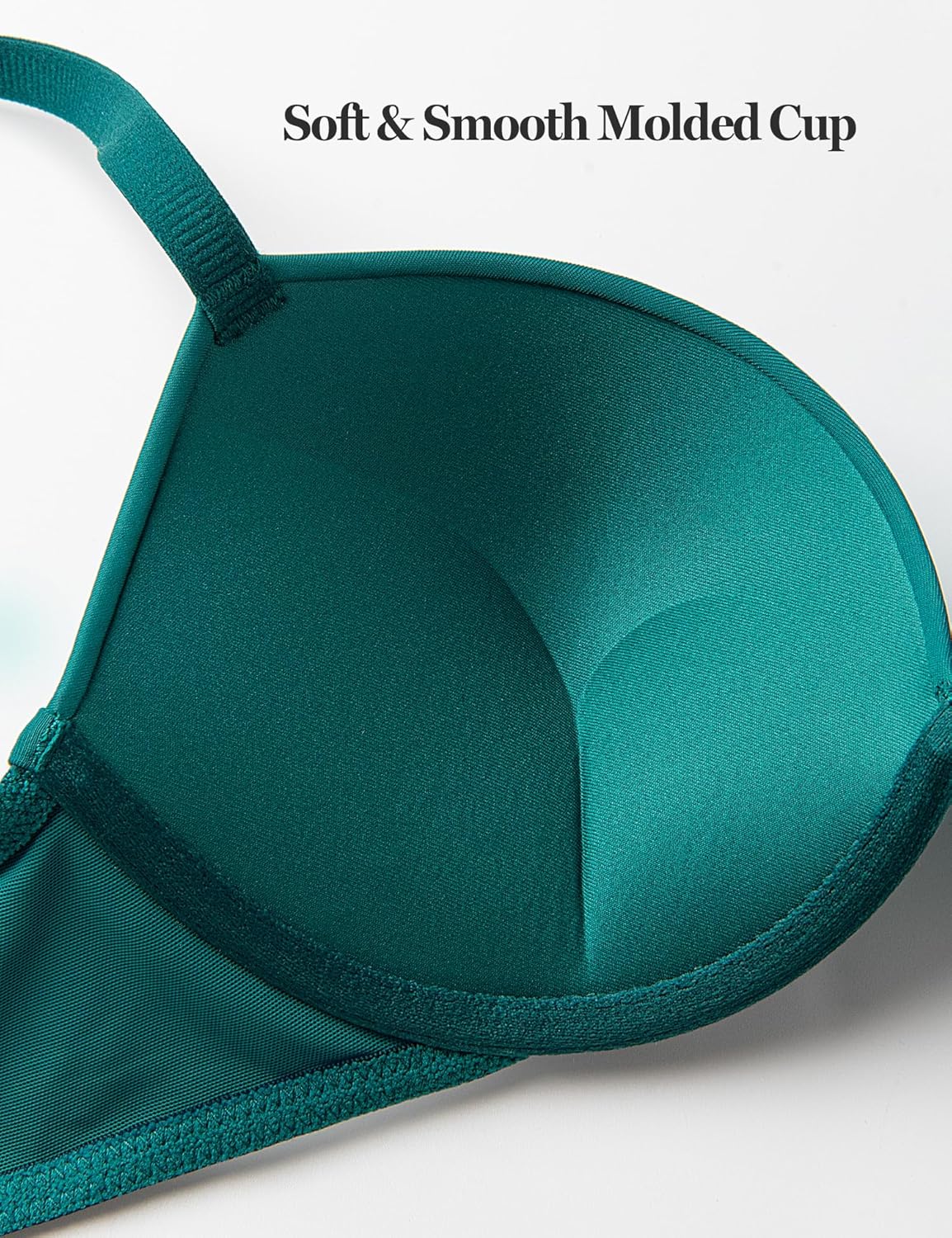 Push Up Bra Deep V Plunge Underwire T-Shirt Bra Multiway 2 Cups Up