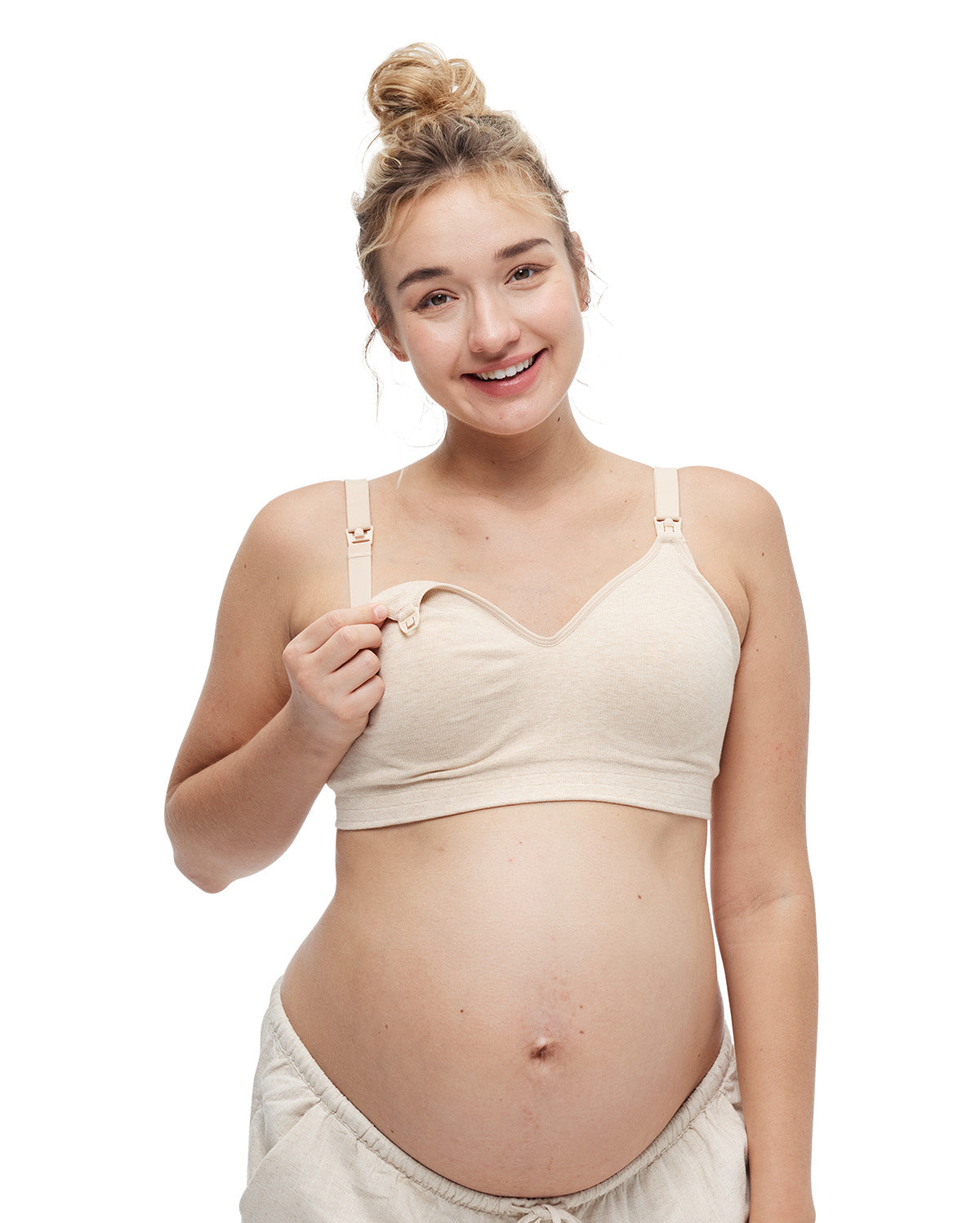 Soft U.S. Cotton Seamless Maternity Bra