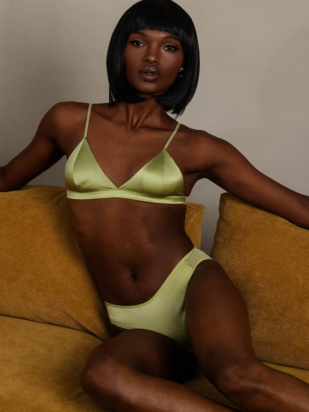 Pure Silk Bra Panty Set-2pcs